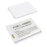 Bargaincell- Brand New Verizon LG Chocolate VX-8500 VX8500 Standard Lithium-Ion Replacement White Battery - 650 mAh