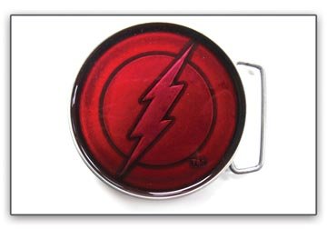  DC COMICS FLASH LOGO EPOXY FILL BUCKLE