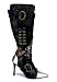 3 3/4 Inch High Calf Boot, With Two Big Buckles And Fabric Design. Detail Lace Up On ...