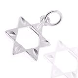 925 Sterling Silver Jewelry, Silver Star of David Charm, Adjustable Fit, Plus Free Special Gift Pouch 925 Sterling Silver Jewelry, Silver Star of David Charm, Adjustable Fit, Plus Free Special Gift Pouch