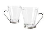 DeLonghi EGP2008 8-Ounce Glass Cappuccino Cups, Set of 2