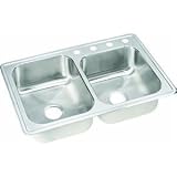 Bowl Sink 8 18GA DBL BOWL OFFSET SINK 33 X 22