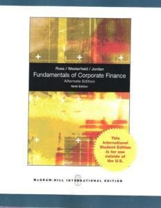 Fundamentals of Corporate Finance