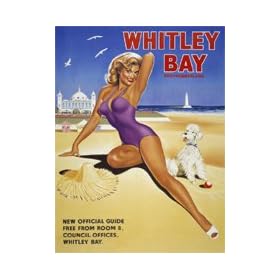 Whitley Bay Beach Model - Large Metal Sign