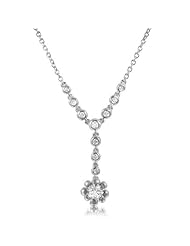 18K WHITE GOLD 4C DIAMOND NECKLACE