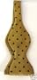 Marlon Garci 100% Woven Silk Gold w/ Black Polka Dot Bow Tie