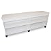 TrippNT 50734 High Density Polyethylene/ABS 8' MRI Belize Lab Island Cart with Locking Roll Top Doors and 5" Caster, 8' Width x 34.75" Height x 2' Depth, 2 Shelves