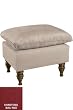 Pillow Top Ottoman Shantung Bali Red