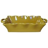 BIA Cordon Bleu Wavy 3-Quart Rectangle Baker, Curry