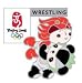 Beijing 2008 Olympics Jingjing / Huanhuan Wrestling Pin