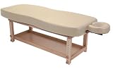 Custom Craftworks Olympus Stationary Massage Table Package with Visage Top (Ivory)