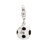 Sterling Silver Children's Enamel Soccer Ball Charm