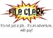 Search : FILE CLERK It's not just a jobàIt's an adventure, with pay! Sweatshirt (Your Choice of Colors)
