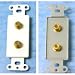 Cables To Go 37060 Decorative Dual F-type Coax Insert (White)