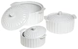 Home Essentials Set of 3 Casserole Dishes
