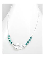 Turquoise Necklace In 92.5 Sterling Silver