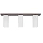 Dainolite EDR93003-OBB 3-Light Pendant or Flush Mount Fixture, Oil Brushed Bronze