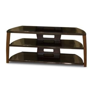 NEW TV Stand-Walnut&BlackGlass (TV & Home Video)