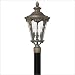 Hinkley Lighting 1871PZ Post Mount - Pearl Bronze Rotterdam (4 x 40 Watt) Outdoor Traditional Lights