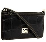 Dooney & Bourke Croco Large Slim Wristlet,gray