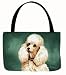 Poodle (White) Tote Bag