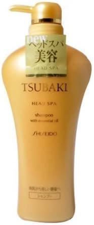 Shiseido Tsubaki Head Spa with Essential Oils: Shampoo Pump - 550ml by SHISEIDO JAPAN