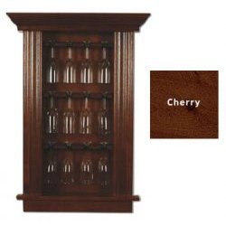 Wine Glass Cabinet (Cherry) (36H x 20W x 3.5D) by In Wall Cabinets
