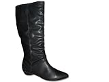 s.Oliver Flacher Stiefel in Schwarz Damenschuhe Markenschuhe Stiefel Schuhe - schwarz