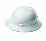 ERB 19741 Americana Heat Full Brim Hard Hat with Mega Ratchet, White