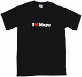I Heart (Love) Mayo Men's Tee Shirt 4XL-Gray