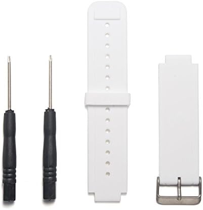 Fionatech White Silicone Wrist Band Strap Bracelet For Garmin Vivoactive GPS Smart Watch