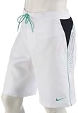 Nike Mens Mid-Length Swim Shorts - White/Black - 28/30