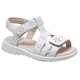 Pediped Flex Emily Toddler Girls White Leather Sandals