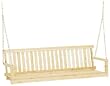 Jack Post Jennings Traditional 5-Foot Swing Seat in Unfinished Solid Fir with Hang Chain