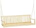 Jack Post Jennings Traditional 5-Foot Swing Seat in Unfinished Solid Fir with Hang Chain