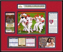 MLB St. Louis Cardinals 2011 World Series Ticket Frame