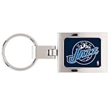 Utah Jazz Domed Metal Key Chain