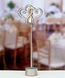 DOUBLE HEART CARDHOLDER - DOUBLE HEART PLACE CARD HOLDER - Placecard holder, Quantity of 20 pc,