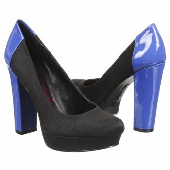 Kensie Girl Women's Harleen,Black/Electric Blue,5.5 M US