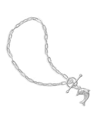7" Chaval Toggle Bracelet with Puffed Dolphin