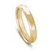 14k Gold Flat Top Comfort Fit Men's Wedding Band with Beveled Edges, 4mm