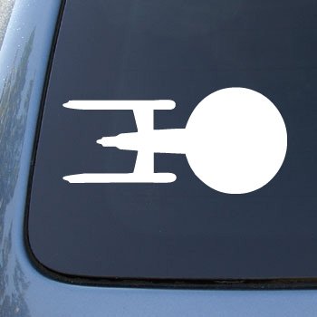  ENTERPRISE 4 - Star Trek - Vinyl Decal Sticker #A1397 | Vinyl Color: White