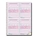 Phone Message Book, Fax/Mobile Section, 5-1/2x3-3/16 Form, 4/Page, 400 Sets/Book (TOP4009)