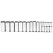 Stanley Proto J54103 15 Piece 6 Point 1/2" Drive Deep Socket Set