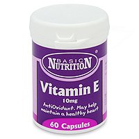 Vitamin E 10mg - 60 Tablets (Helps Prevent Heart 