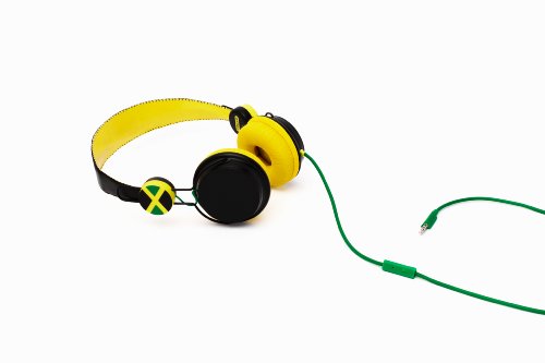 Coloud 4090165 Flag Series Jamaica Headphones (Black/Green)