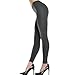 Angelina Lady's Fleece-Lined Footless Leggings #015