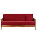 Sure Fit Cotton Duck Futon Slipcover - Claret (Futon)