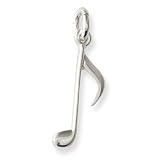 Bijou musique pendentif en argent : note croche