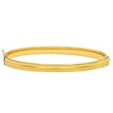 Bonded Sterling Silver and 14k Yellow Gold Dot Bangle Bracelet Bonded Sterling Silver and 14k Yellow Gold Dot Bangle Bracelet